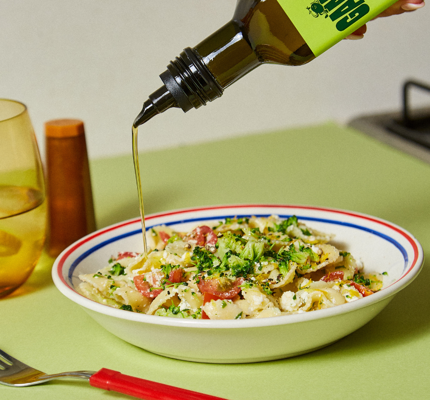 Ensalada de pasta y Gamba